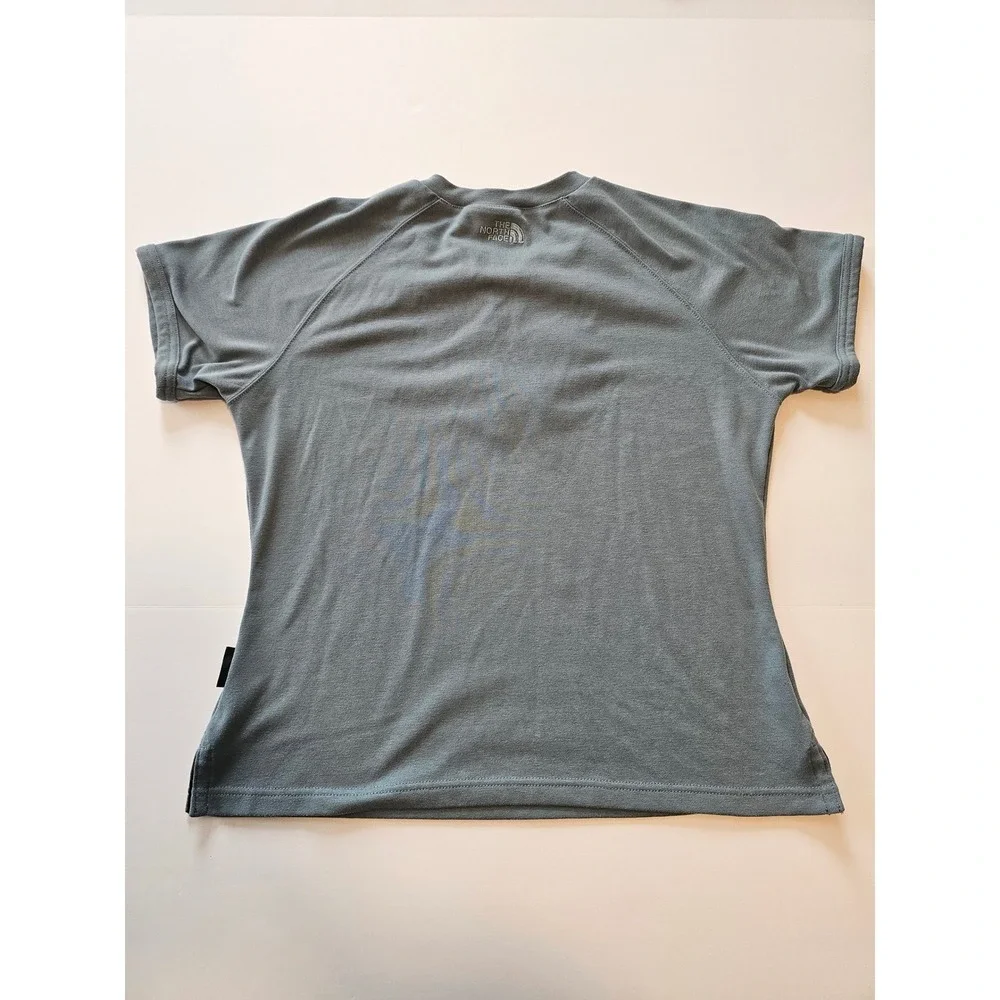 The‎ North Face Quarter Zip Shirt Womens M Blue Gray Hiking Trail Activewear - Picture 4 of 7